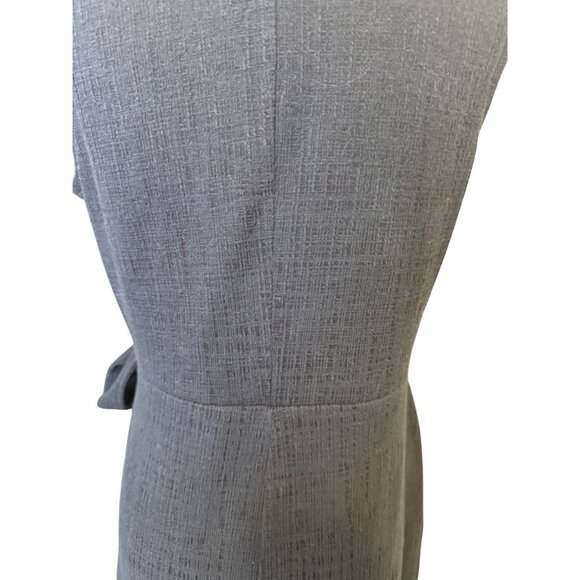 2/$30 Madewell Small Texture & Thread Navy Sleeveless Dress Tie Waist - Picture 13 of 15